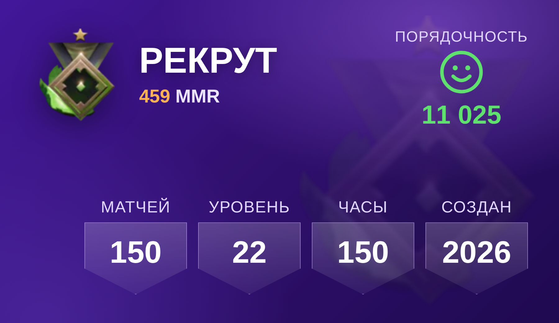 Рекрут — 459 MMR